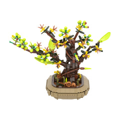643PCS Apricot Bonsai MOC Building Block Bricks |MocPixel