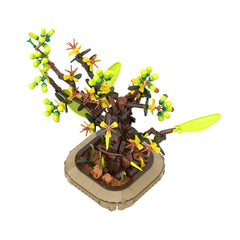 643PCS Apricot Bonsai MOC Building Block Bricks |MocPixel