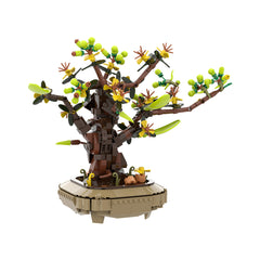 643PCS Apricot Bonsai MOC Building Block Bricks |MocPixel