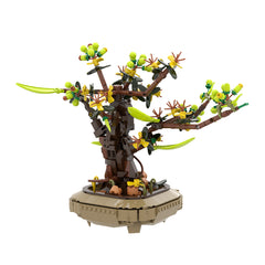 643PCS Apricot Bonsai MOC Building Block Bricks |MocPixel