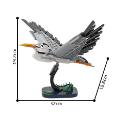 238PCS Flying Heron MOC Building Block Bricks |MocPixel
