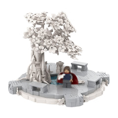 1142PCS White City Courtyard MOC Building Block Bricks |MocPixel