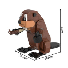 221PCS Beaver MOC Building Block Bricks |MocPixel