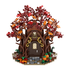 421PCS Woodland Elf House in Autumn MOC Building Block Bricks |MocPixel