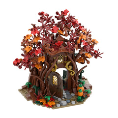 421PCS Woodland Elf House in Autumn MOC Building Block Bricks |MocPixel