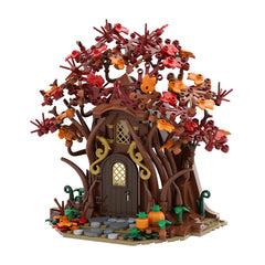 421PCS Woodland Elf House in Autumn MOC Building Block Bricks |MocPixel