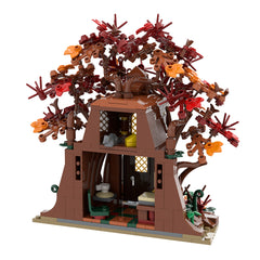 421PCS Woodland Elf House in Autumn MOC Building Block Bricks |MocPixel