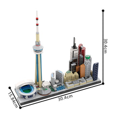 970PCS City Of Toronto Skyline MOC Building Block Bricks |MocPixel