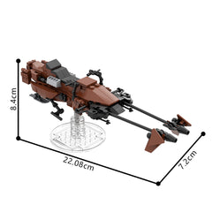 147PCS Imperial Speeder Bike MOC Building Block Bricks |MocPixel