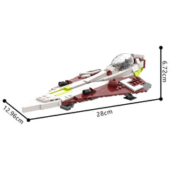 254PCS khatmorg's Obi-Wan's Delta-7 Aethersprite-Class Interceptor MOC Building Block Bricks |MocPixel