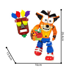 1028PCS Crash Banddicoot MOC Building Block Bricks |MocPixel