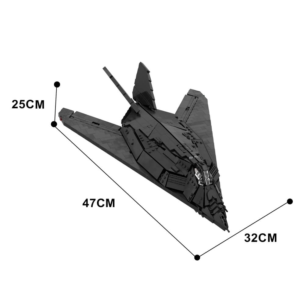 1132PCS F-117 Nighthawk MOC Building Block Bricks |MocPixel 1132PCS F-117 Nighthawk MOC Building Block Bricks |MocPixel - Default Title Lego Block Sets Alternative