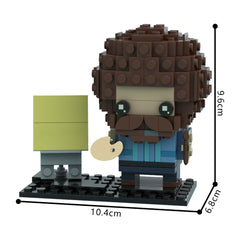 189PCS Bob Ross - Happy Acidents MOC Building Block Bricks |MocPixel