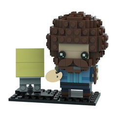 189PCS Bob Ross - Happy Acidents MOC Building Block Bricks |MocPixel