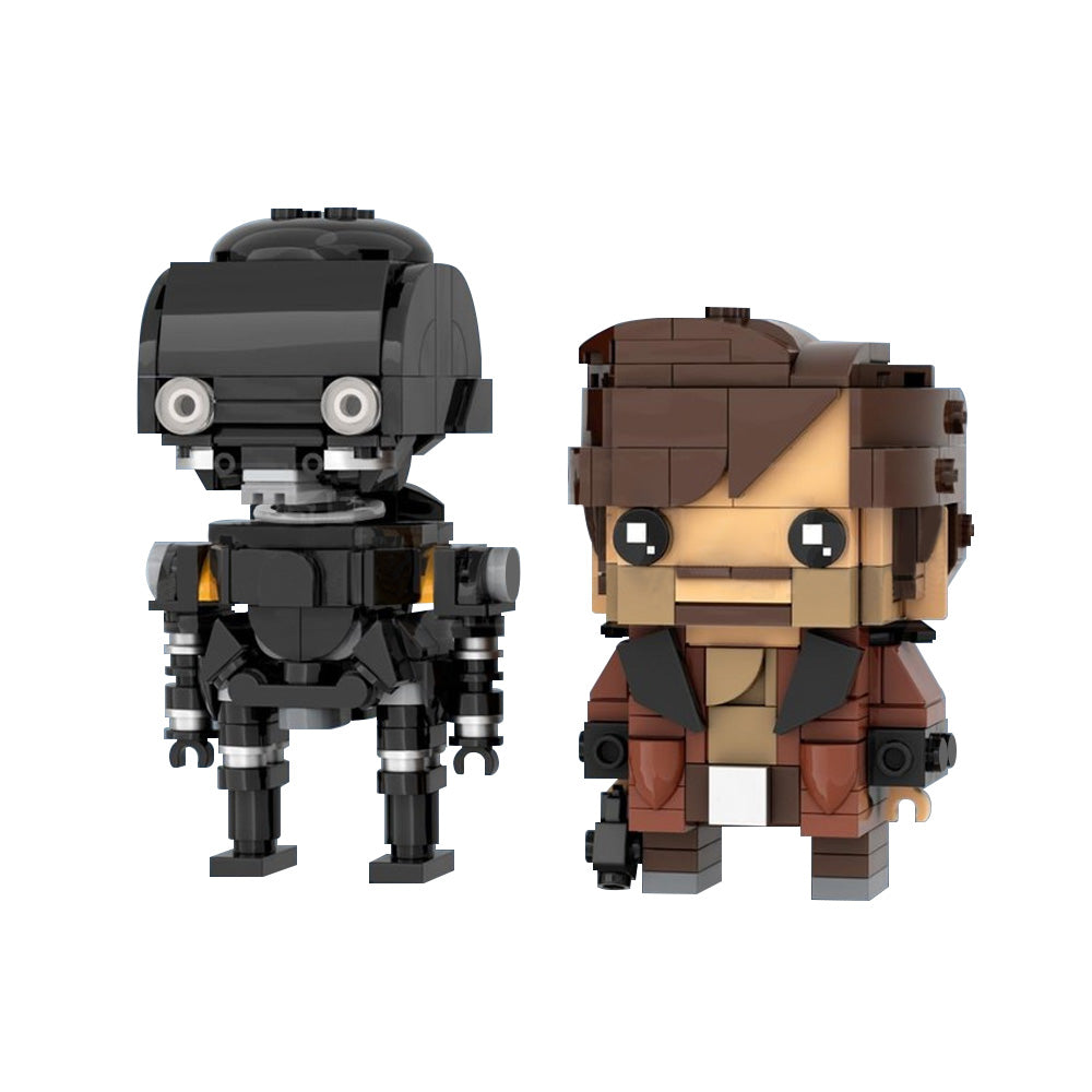 448PCS Cassian Andor & K2So Brickheadz - Andor & Rogue One MOC Building Block Bricks |MocPixel