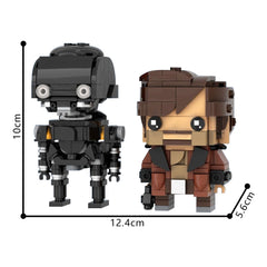 448PCS Cassian Andor & K2So Brickheadz - Andor & Rogue One MOC Building Block Bricks |MocPixel