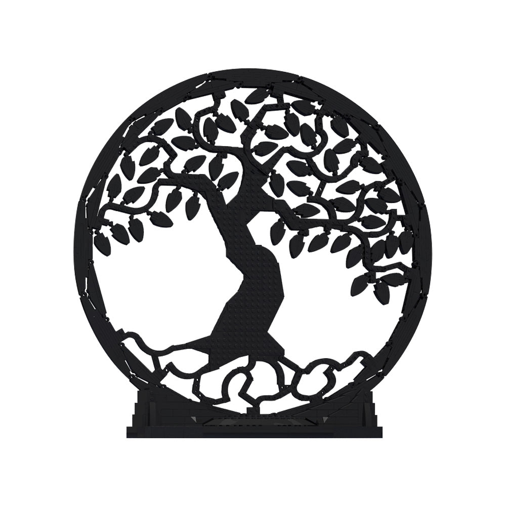 1780PCS Tree Of Life Silhouette Art MOC Building Block Bricks |MocPixel