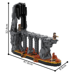 1865PCS The Fires Of Mount Doom MOC Building Block Bricks |MocPixel