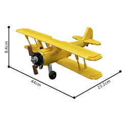 441PCS Pt-17 Stearman MOC Building Block Bricks |MocPixel