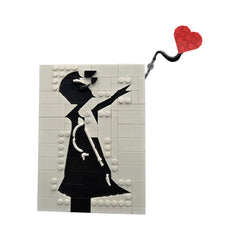 166PCS Banksy - Girl With Balloon MOC Building Block Bricks |MocPixel