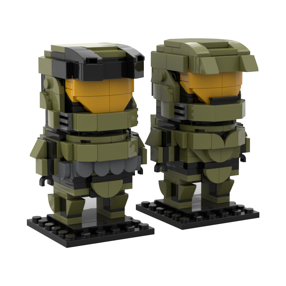 416PCS Spartan John 117 'The Master Chief' Halo Brickheadz MOC Building Block Bricks |MocPixel