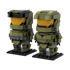 416PCS Spartan John 117 'The Master Chief' Halo Brickheadz MOC Building Block Bricks |MocPixel