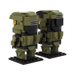 416PCS Spartan John 117 'The Master Chief' Halo Brickheadz MOC Building Block Bricks |MocPixel