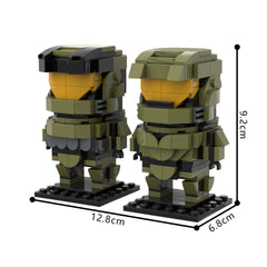 416PCS Spartan John 117 'The Master Chief' Halo Brickheadz MOC Building Block Bricks |MocPixel