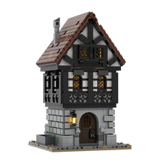 1256PCS Medieval Townhouse MOC Building Block Bricks |MocPixel