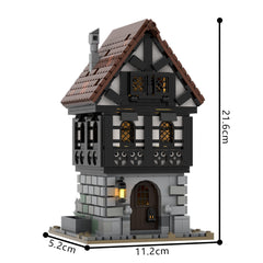 1256PCS Medieval Townhouse MOC Building Block Bricks |MocPixel