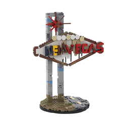 653PCS New Vegas Sign | Fellout New Vegas MOC Building Block Bricks |MocPixel