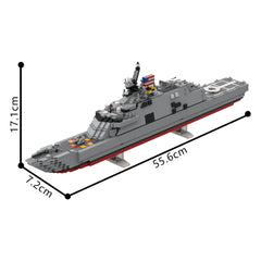 1014PCS Uss Freedom (Lcs-1) MOC Building Block Bricks |MocPixel