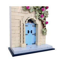636PCS Blue Door In Mdina, Malta MOC Building Block Bricks |MocPixel
