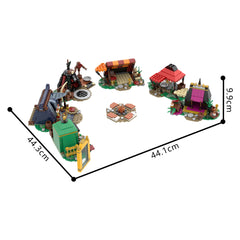 838PCS BaIdur Series 3 Fire Camp Set MOC Building Block Bricks |MocPixel