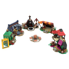 838PCS BaIdur Series 3 Fire Camp Set MOC Building Block Bricks |MocPixel