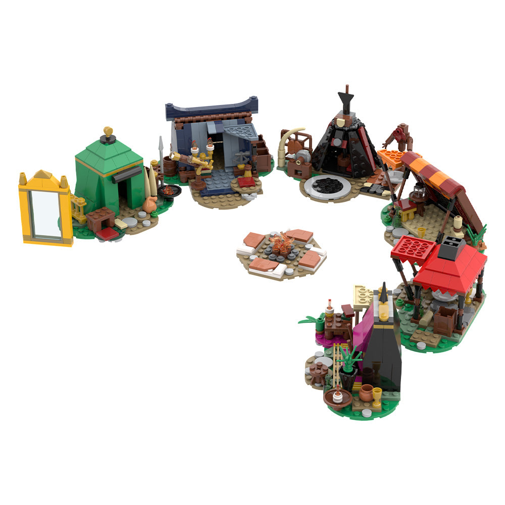 838PCS BaIdur Series 3 Fire Camp Set MOC Building Block Bricks |MocPixel