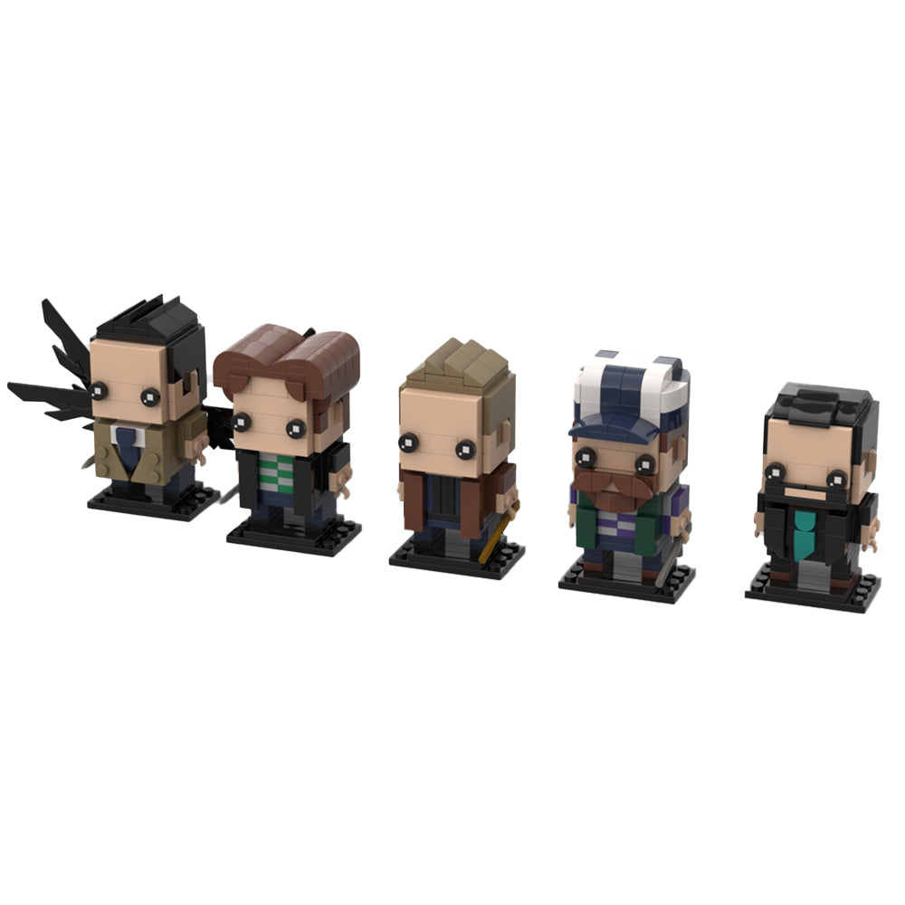 577PCS Superrnatural Brickheadz 5-In-1 Bundle MOC Building Block Bricks |MocPixel