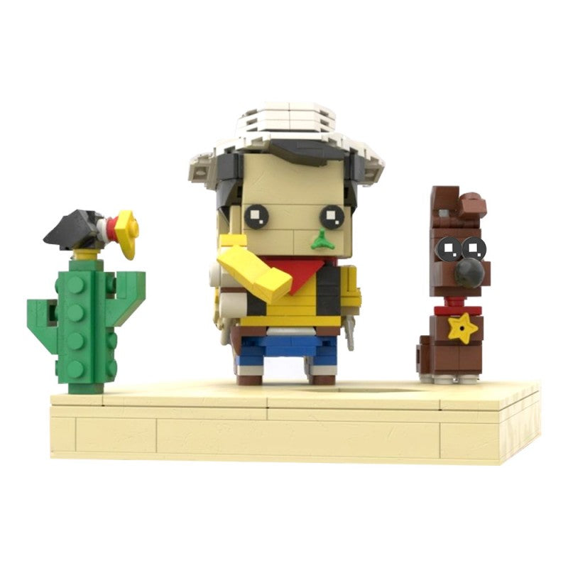 221PCS Luky Luck (Rantanplan And Jolly Jumper) MOC Building Block Bricks |MocPixel