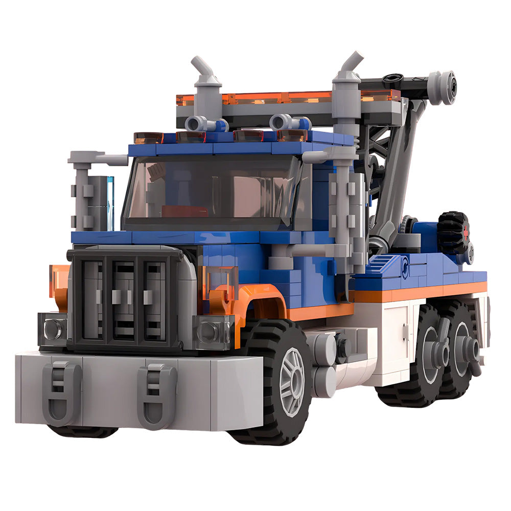 416PCS Heavy Wrecker Tow Truck MOC Building Block Bricks |MocPixel