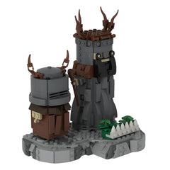 King Arthur and Pazzi- Holy Grail And Monty Python Mp-Knights Of Ni MOC Building Block Bricks |MocPixel