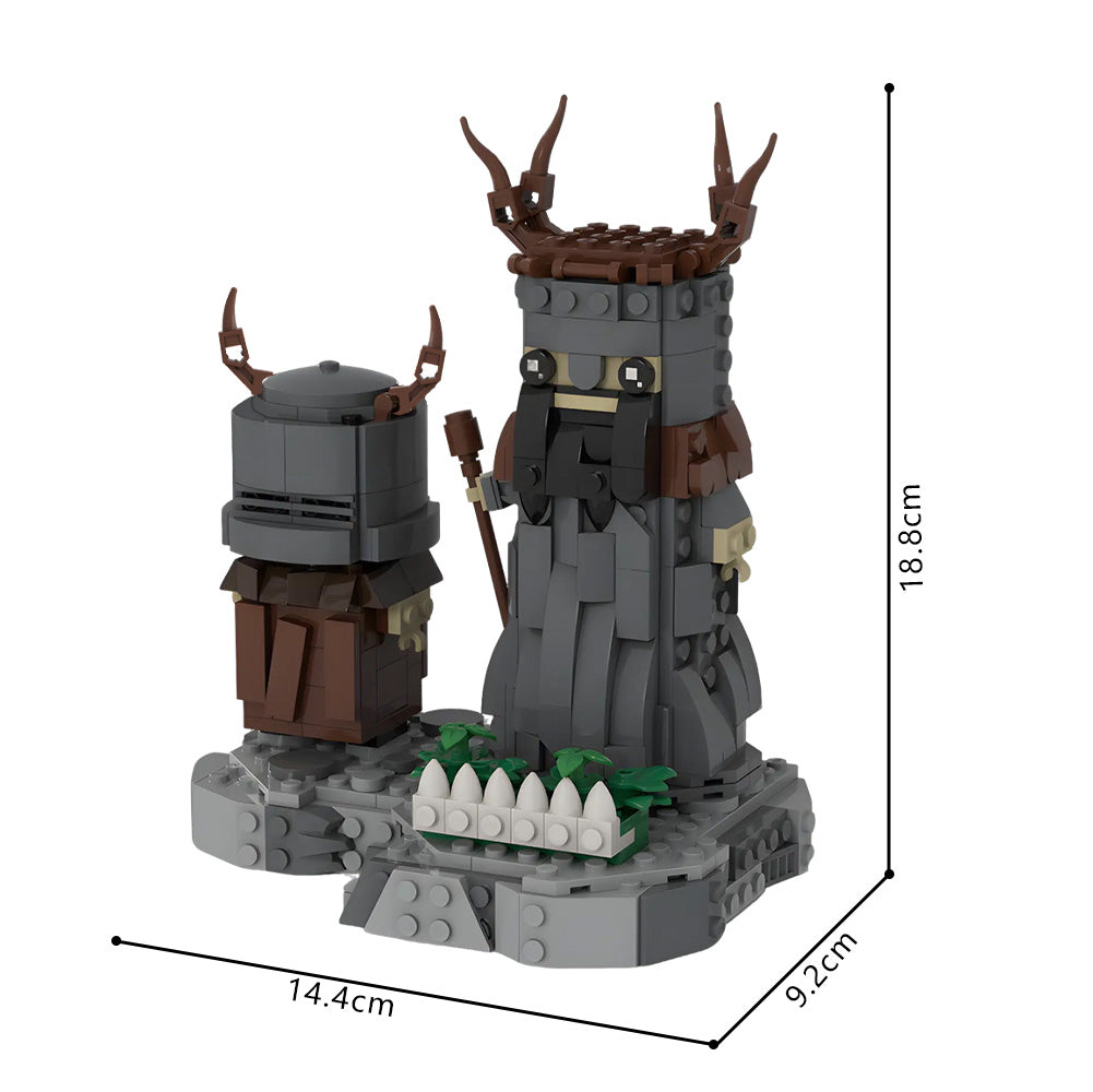 King Arthur and Pazzi- Holy Grail And Monty Python Mp-Knights Of Ni MOC Building Block Bricks |MocPixel