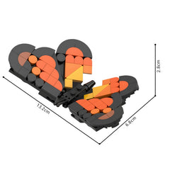 106PCS Monarch Butterfly MOC Building Block Bricks |MocPixel