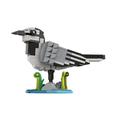 157PCS White Wagtail MOC Building Block Bricks |MocPixel