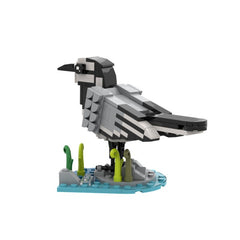 157PCS White Wagtail MOC Building Block Bricks |MocPixel