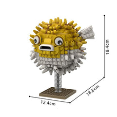 589PCS Pufferfish MOC Building Block Bricks |MocPixel