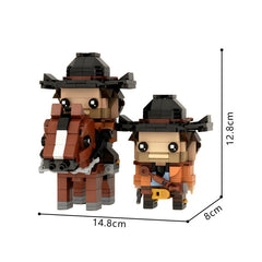 690PCS Arthur Morgan Brickheadz- RD Redemption MOC Building Block Bricks |MocPixel