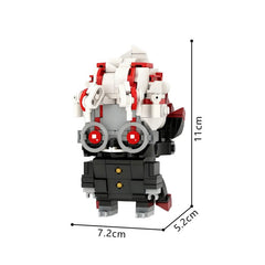 348PCS Okarun Demon Form Brickheadz- DDD MOC Building Block Bricks |MocPixel