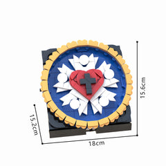 479PCS The Luther Rose / Lutherrose MOC Building Block Bricks |MocPixel