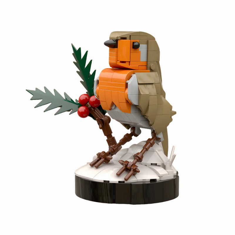 301PCS Robin In Winter MOC Building Block Bricks |MocPixel