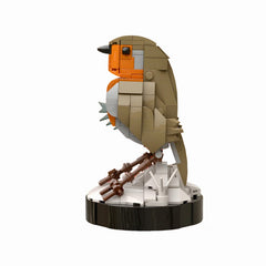 301PCS Robin In Winter MOC Building Block Bricks |MocPixel